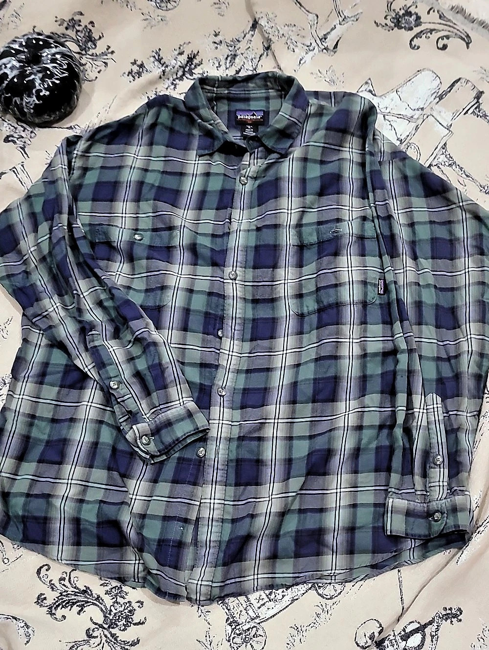 Patagonia Pima Cotton Plaid Flannel Button-down